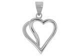Kettenanhänger ADELIA´S "eleganter Herz Anhänger aus 925 Sterling Silber", silber, Schmuckanhänger, Damen, Silber 925 (Sterlingsilber), Kettenanhänger