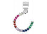 Kettenanhänger ADELIA´S "moderner Schmuck Anhänger aus 925 Sterling Silber", gold, Schmuckanhänger, Damen, Silber 925 (Sterlingsilber), Kettenanhänger
