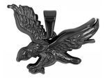 Kettenanhänger ADELIA´S "modischer Schmuck Anhänger aus Edelstahl", schwarz, Schmuckanhänger, Damen, Edelstahl, Kettenanhänger