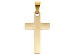 Kettenanhänger ADELIA´S "hochwertiger Kreuz Anhänger aus Edelstahl", gold, Schmuckanhänger, Damen, Edelstahl, Kettenanhänger