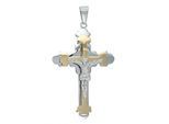 Kettenanhänger ADELIA´S "moderner Kreuz Anhänger aus Edelstahl", gold (unbekannt), Schmuckanhänger, Damen, Edelstahl, Kettenanhänger