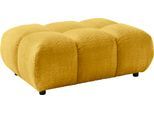 Polsterhocker HOME AFFAIRE "Cozy Bubble, mit eleganter Steppung, weich gepolstert, 108x73 cm", gelb (mais), B:108cm H:41cm T:73cm, 100% Polyester, Hocker, Polsterhocker, passend zum Sofa und dem drehbaren Sessel der Graceland-Serie