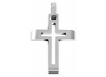 Kettenanhänger ADELIA´S "modischer Kreuz Anhänger aus Edelstahl", schwarz, Schmuckanhänger, Damen, Edelstahl, Kettenanhänger