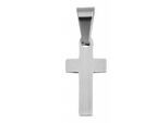 Kettenanhänger ADELIA´S "trendiger Kreuz Anhänger aus Edelstahl", silber, Schmuckanhänger, Damen, Edelstahl, Kettenanhänger