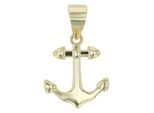 Kettenanhänger ADELIA´S "stilvoller Anker Anhänger aus 925 Sterling Silber", gold, Schmuckanhänger, Damen, Silber 925 (Sterlingsilber), Kettenanhänger