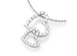 Herzkette SMART JEWEL "Herz an Herz mit Zirkonia Steinen, Silber 925", weiß, Halsketten, Damen, 45cm, Silber 925 (Sterlingsilber), Herzkette