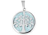 Kettenanhänger ADELIA´S "eleganter Schmuck Anhänger aus Edelstahl", blau, Schmuckanhänger, Damen, Edelstahl, Kettenanhänger