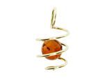 Kettenanhänger OSTSEE-SCHMUCK "Ostsee-Schmuck Anhänger Spirale Anhänger Spirale", gelb, Schmuckanhänger, Damen, 20 x 10mm, Gelbgold 333, 0,9 g, Kettenanhänger