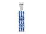 Kettenanhänger ADELIA´S "trendiger Schmuck Anhänger aus 925 Sterling Silber", blau, Schmuckanhänger, Damen, Silber 925 (Sterlingsilber), Kettenanhänger