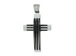 Kettenanhänger ADELIA´S "zeitloser Kreuz Anhänger aus Edelstahl", silber (unbekannt), Schmuckanhänger, Damen, Edelstahl, Kettenanhänger