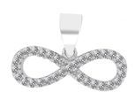 Kettenanhänger ADELIA´S "zeitloser Unendlichkeitszeichen Anhänger aus 925 Sterling Silber", silber, Schmuckanhänger, Damen, Silber 925 (Sterlingsilber), Kettenanhänger