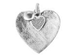 Kettenanhänger ADELIA´S "modischer Herz Anhänger aus 925 Sterling Silber", silber, Schmuckanhänger, Damen, Silber 925 (Sterlingsilber), Kettenanhänger