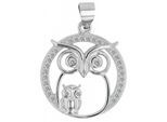 Kettenanhänger ADELIA´S "modischer Tiermotiv Anhänger aus 925 Sterling Silber", silber, Schmuckanhänger, Damen, Silber 925 (Sterlingsilber), Kettenanhänger
