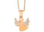 Kettenanhänger ADELIA´S "trendiger Engel Anhänger aus 925 Sterling Silber", gold, Schmuckanhänger, Damen, Silber 925 (Sterlingsilber), Kettenanhänger