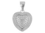 Kettenanhänger ADELIA´S "modischer Herz Anhänger aus 925 Sterling Silber", silber, Schmuckanhänger, Damen, Silber 925 (Sterlingsilber), Kettenanhänger