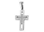 Kettenanhänger ADELIA´S "eleganter Kreuz Anhänger aus 925 Sterling Silber", silber, Schmuckanhänger, Damen, Silber 925 (Sterlingsilber), Kettenanhänger