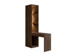 Regal HOME AFFAIRE "RIMINI mit Schminktisch und Spiegel, wahlweise mit/oder Beleuchtung", braun, B:46,4cm H:220,5cm T:146cm, Melamin, Regale, Regal, passend zum Kleiderschrank dieser Serie, B/T/H: 46/146/220,5 cm