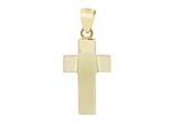 Kettenanhänger ADELIA´S "trendiger Kreuz Anhänger aus 925 Sterling Silber", gold, Schmuckanhänger, Damen, Silber 925 (Sterlingsilber), Kettenanhänger