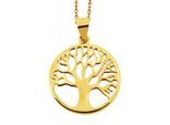 Kettenanhänger ADELIA´S "trendiger Schmuck Anhänger aus 925 Sterling Silber", gold, Schmuckanhänger, Damen, Silber 925 (Sterlingsilber), Kettenanhänger