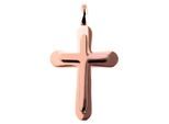 Kettenanhänger ADELIA´S "eleganter Kreuz Anhänger aus Edelstahl", gold, Schmuckanhänger, Damen, Edelstahl, Kettenanhänger