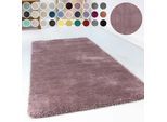 Hochflor-Teppich ESPRIT "Relaxx ESP-4150" Gr. 4, flieder, altrosè, B:160cm H:25mm L:230cm, Kunstfaser, Teppiche, Wohnzimmer, sehr große Farbauswahl, weicher dichter Hochflor