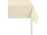 Tischdecke APELT "4362 Rips - UNI" Gr. 5, beige (natur), B:45cm L:135cm, Baumwolle, Polyester, Tischdecken, Tischdecke, Wasser- und Schmutzabweisend