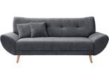 3-Sitzer HOME AFFAIRE "Basta", anthrazit, B:205cm H:82cm T:87cm, 100% Polyester, Sofas