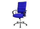 Bürostuhl Unni Med Deluxe blau, Gestell chrom
