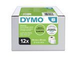 DYMO® Original Etikett für LabelWriter™, Vorteilspack, Versand - weiss - permanent haftend, 12 x 220 Etiketten
