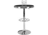 WOHNLING American Diner Bartisch WL5.113 rund Ø 60 cm schwarz/silber