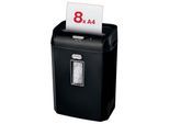Rexel ProMax REX823 Aktenvernichter mit Partikelschnitt bis 8 Blatt schwarz