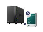Synology DiskStation DS225+ 2 Einschübe NAS-Server Leergehäuse + 2x Synology Plus 3.5" SATA 6Gb/s Festplatte 4 TB