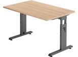 HAMMERBACHER höhenverstellbarer Schreibtisch VOS12/E/G eiche