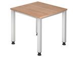 HAMMERBACHER höhenverstellbarer Schreibtisch VQS08/N/S nussbaum