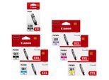 Canon Original PGI-580XXL PGBK+ CLI-581XXL Druckerpatronen 6er-Multipack - BK/C/PB/M/Y/BK