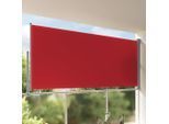 vidaXL Ausziehbare Seitenmarkise 160x300 cm Rot