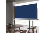 vidaXL Ausziehbare Seitenmarkise 160x300 cm Blau