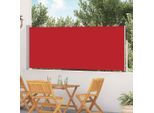 vidaXL Ausziehbare Seitenmarkise 120×500 cm Rot