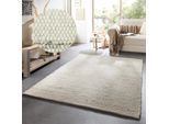 Wollteppich OTTO HOME "Greith", grau (natural grau), B:250cm H:12mm L:350cm, Schurwolle, Teppiche, Wendeteppich, meliert, reine Wolle, handgewebt, Scandi, Wohnzimmer