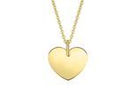 Kettenanhänger ONE ELEMENT "Herz ohne Gravur Herz Anhänger aus 333 Gelbgold", gold, Schmuckanhänger, Damen, Gelbgold 333 Gold, Gelbgold 333, Gold, Kettenanhänger, Zart & emotional – ein Geschenk, das von Herzen kommt