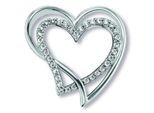 Kettenanhänger ONE ELEMENT "Zirkonia Herz Herz Anhänger aus 925 Silber", silber, Schmuckanhänger, Damen, Silber 925 (Sterlingsilber), Kettenanhänger, Ein Geschenk von Herzen – zart, elegant & voller Symbolik