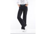 Bequeme Jeans INSPIRATIONEN, Damen, Gr. 24, Kurzgrößen, schwarz, 82% Baumwolle, 16% Polyester, 2% Elasthan, unifarben, lang, Jeans