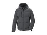 Steppjacke KILLTEC "KOW 255 MN QLTD JCKT", Herren, Gr. M, grau (anthrazit), Obermaterial: 100% Polyester.Futter: 100% Polyester.Füllung: 100% Polyester, Jacken Steppjacke, Wasserabweisende Herrenjacke mit reflektierenden Elementen
