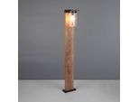 Wegeleuchte ARDILA, Holzoptik, Höhe 100 cm, Metall/Glas IP44