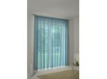 Vorhang WIRTH "LORCA" Gr. 5, blau (türkis), B:132cm H:255cm, Obermaterial: 66% Polyester, 34% Baumwolle, Gardinen, Vorhang