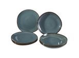 like.Villeroy & Boch Tafelservice Lave Gris, Keramik, 8-teilig, Abstraktes, 28x2.7x28 cm, robust, Essen & Trinken, Geschirr, Geschirr-Sets, Tafelservice