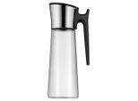 WMF Wasserkaraffe Basic, Schwarz, Metall, Kunststoff, Glas, 1,5 L, 15x31 cm, Deckel, Henkel, Kaffee & Tee, Kannen, Karaffen