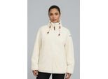 Fleecejacke ICEPEAK "ICEPEAK COLONY", Damen, Gr. XS, weiss (natural weiß), Obermaterial: 100% Polyester, normal, Jacken Fleecejacke, sportlicher Stil, für vielseitige Aktivitäten, mit Reissverschluss