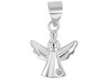 Kettenanhänger ADELIA´S "stylischer Engel Anhänger aus 925 Sterling Silber", silber, Schmuckanhänger, Damen, Silber 925 (Sterlingsilber), Kettenanhänger