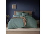 Bettwäsche ESTELLA "Valetta", mint, B/L: 155cm x 220cm, 1 Stk., 1 Stk., Mako-Satin, B/L: 80cm x 80cm, Mako-Satin, Obermaterial: 100% Baumwolle, Bettwäsche, Bettwäsche